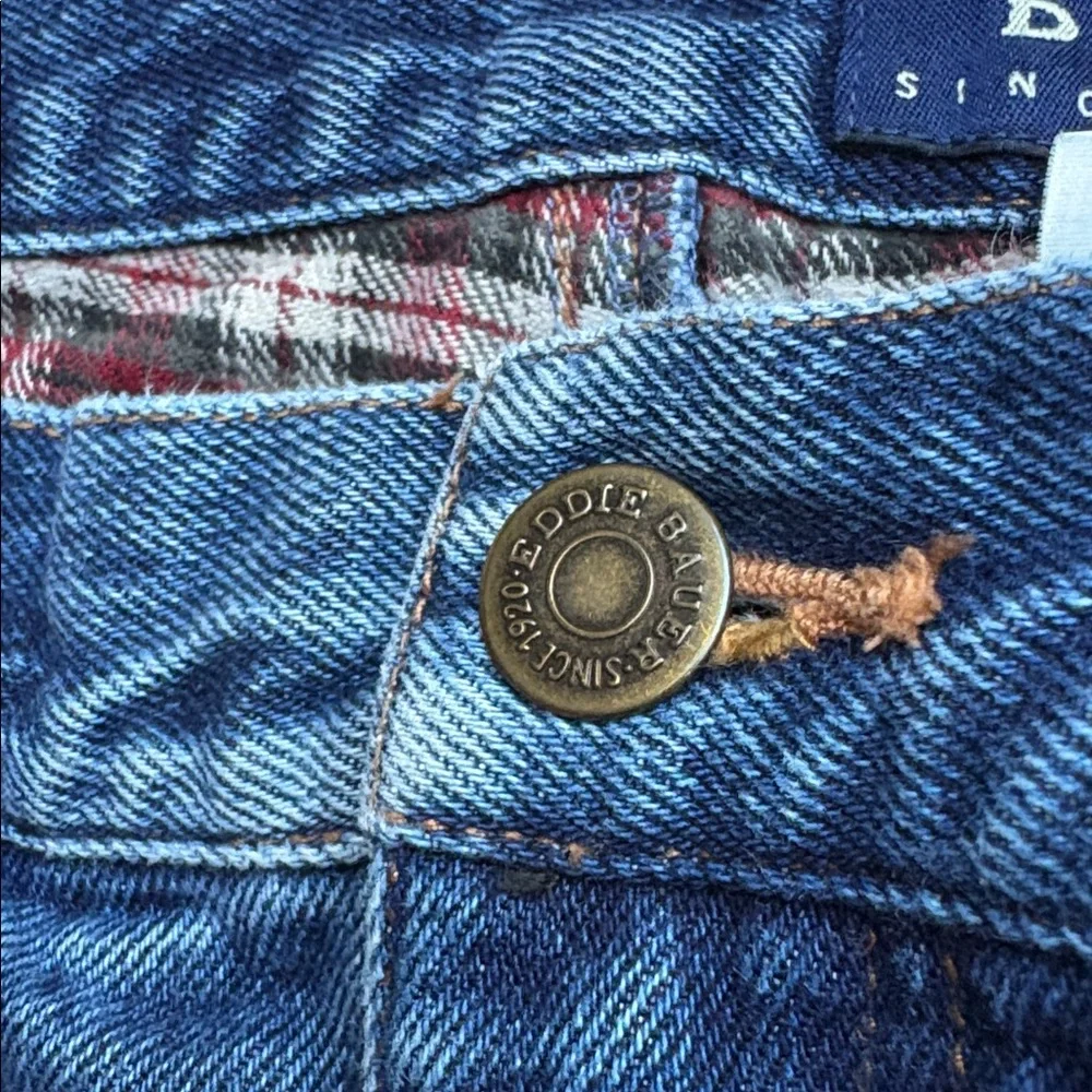 VTG Eddie Bauer Flannel Lined Jeans - Picture 6 of 11